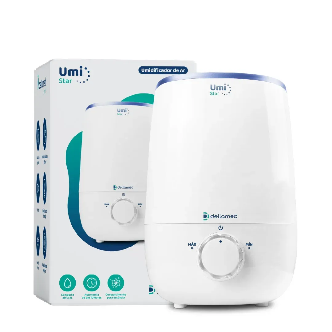 Umidificador de Ar Ultrassônico 3,4 Litros Umi Star Dellamed